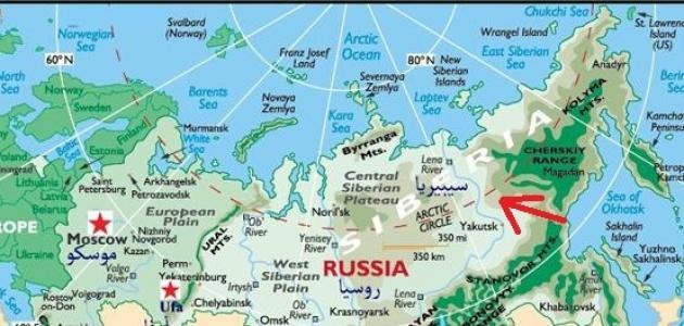 ما هي أهم أنهار سيبيريا؟ وأين تصب؟